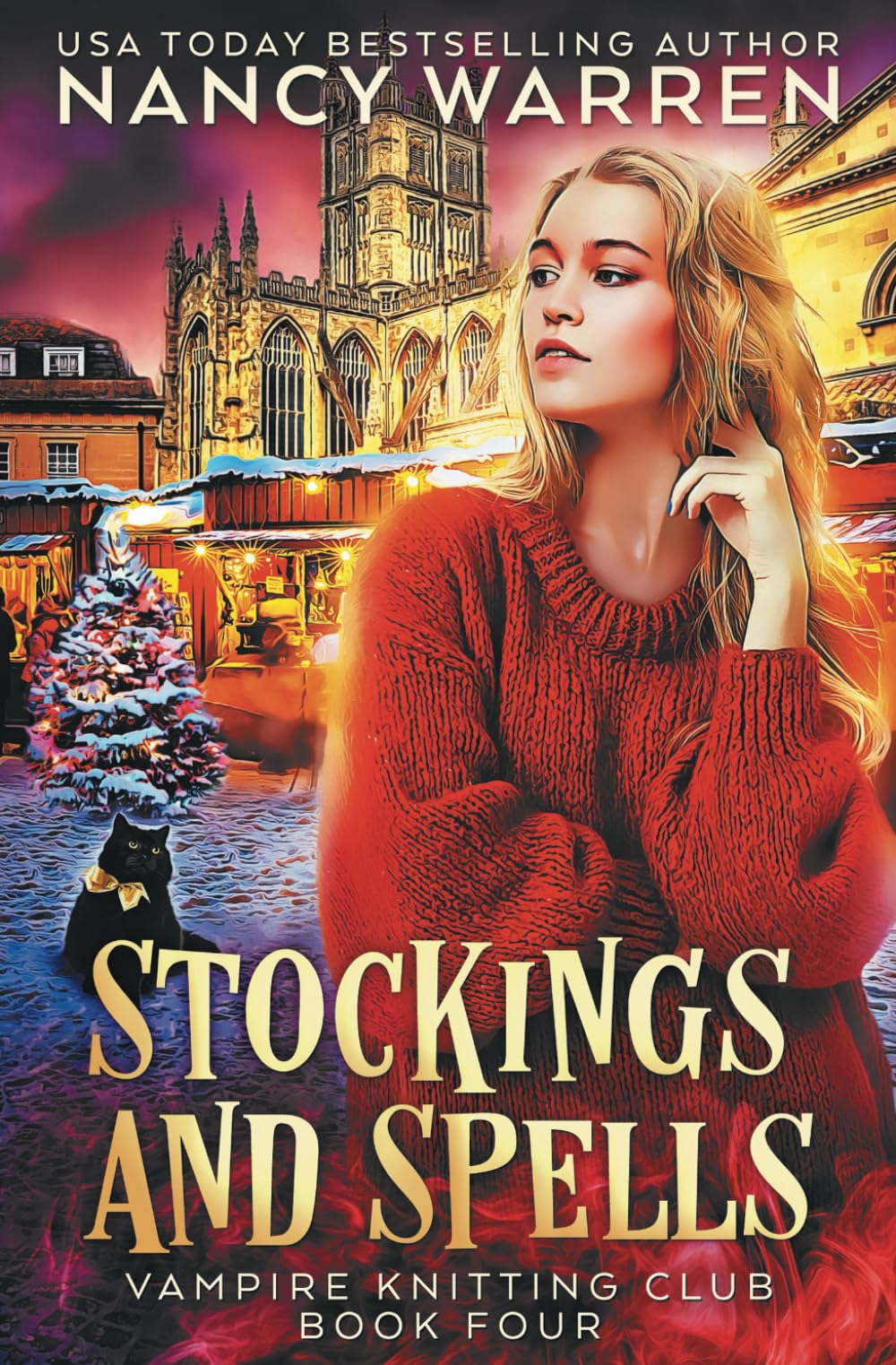 Stockings and Spells: A paranormal cozy mystery (Vampire Knitting Club, Band 4) Horror & Mystery