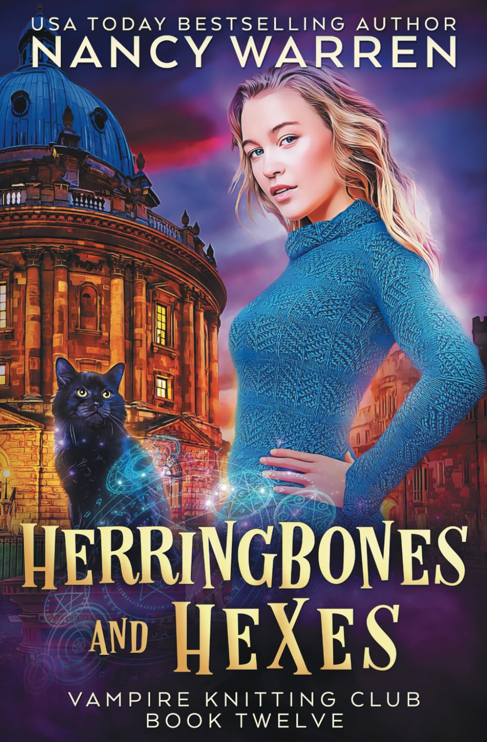 Herringbones and Hexes: Vampire Knitting Club book 12 Cosy Mystery & Humour