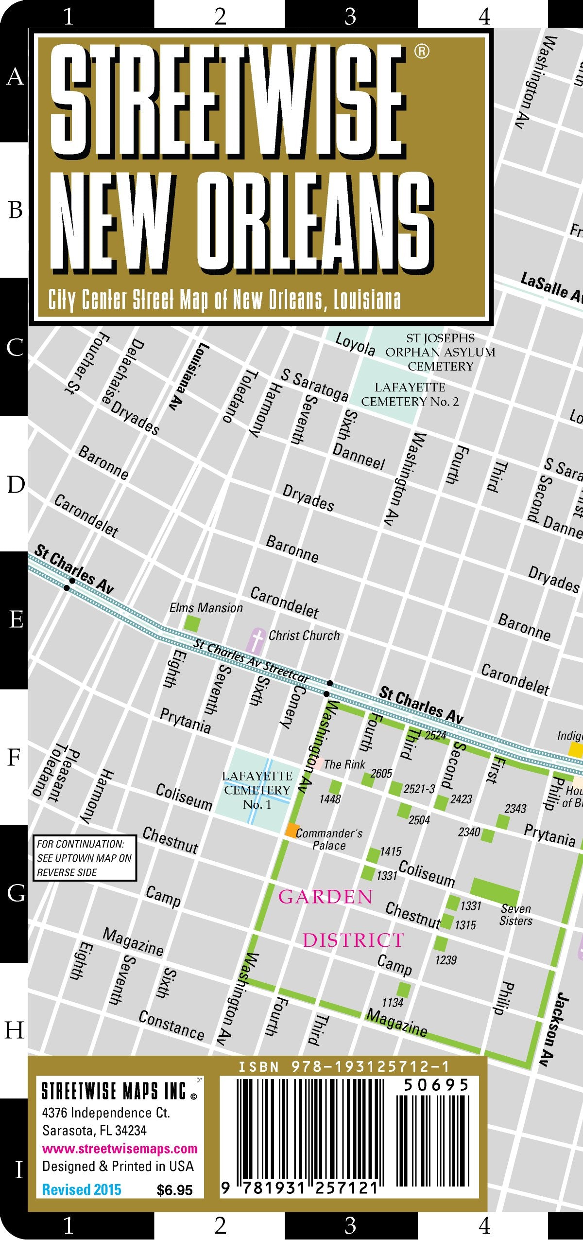 Streetwise New Orleans: City Center Street Map of New Orleans, Louisiana book