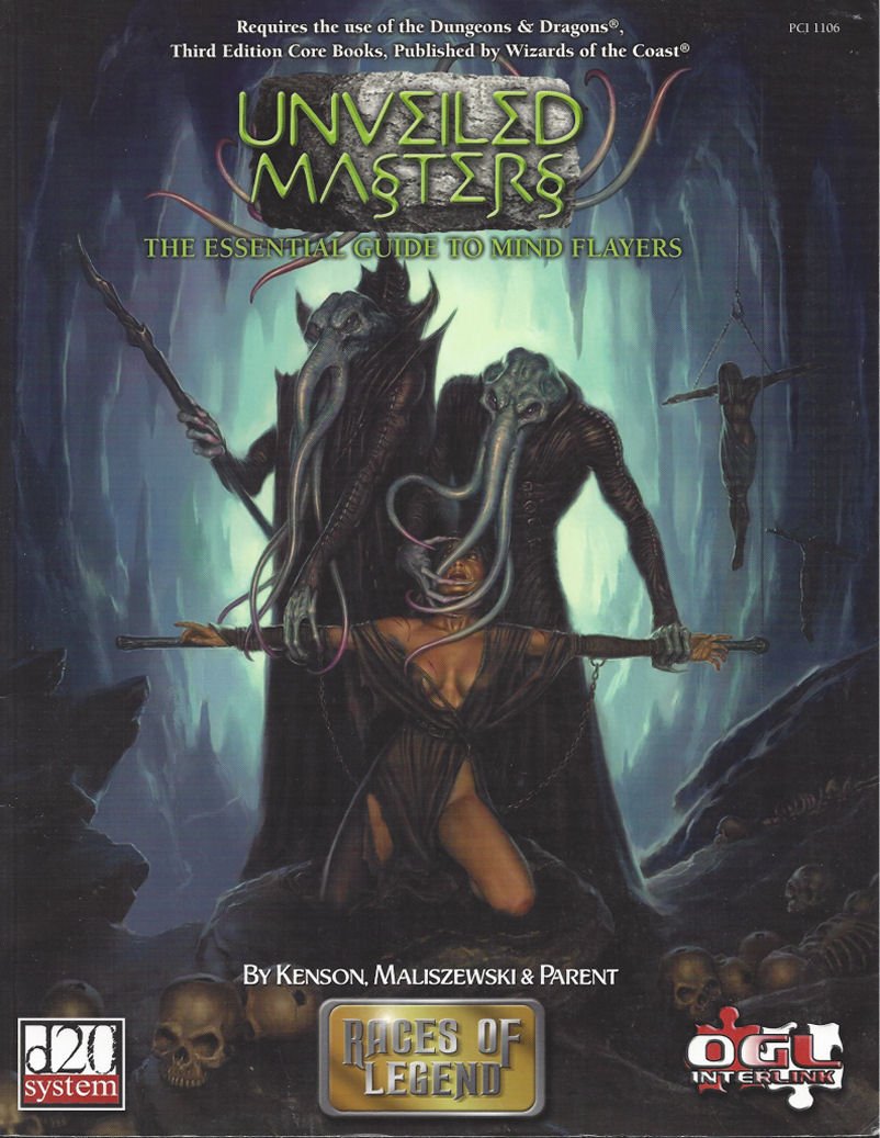 Unveiled Masters: Essential Guide to Mindflayers (Races of Legend) book