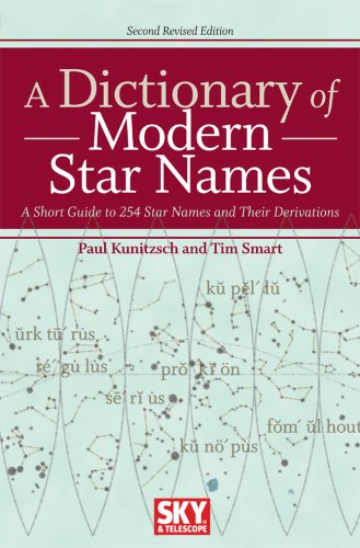 A Dictionary of Modern Star Names: A Short Guide to 254 Star Names And Their Derivations book