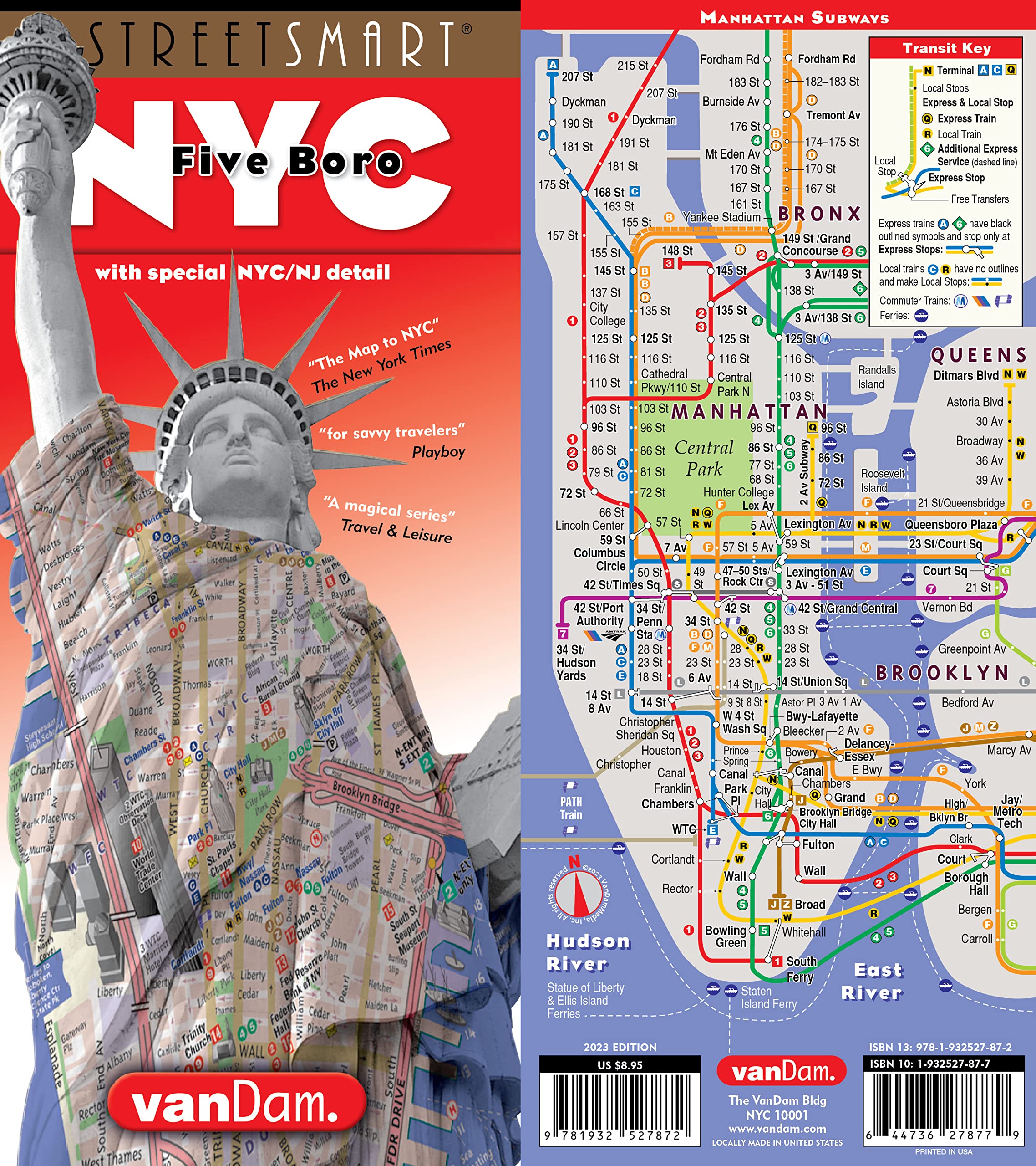Product Image: Streetsmart NYC Five Boro Map by Vandam