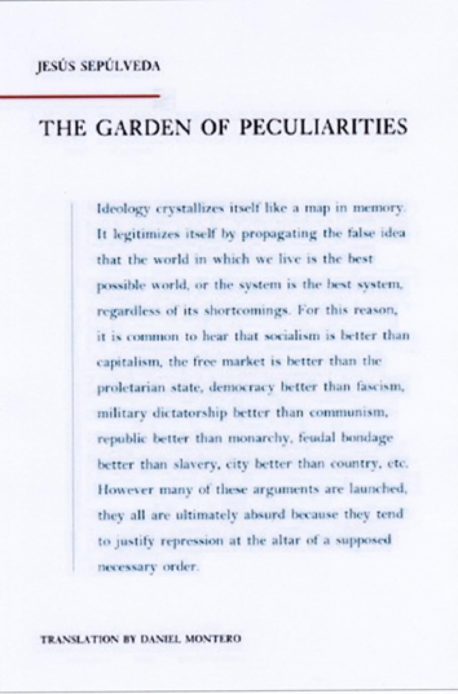 Garden of Peculiarities Philosophy