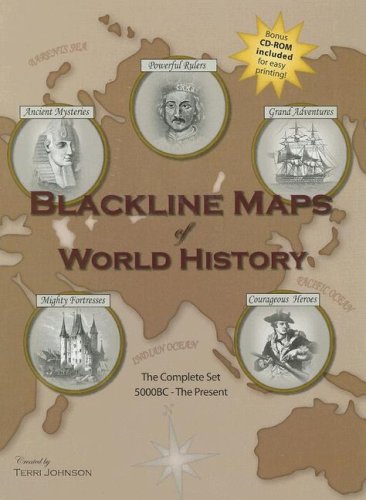 Blackline Maps of World History: The Complete Set Expanded With Unlabeled Maps 5000BC-Present Study Guides