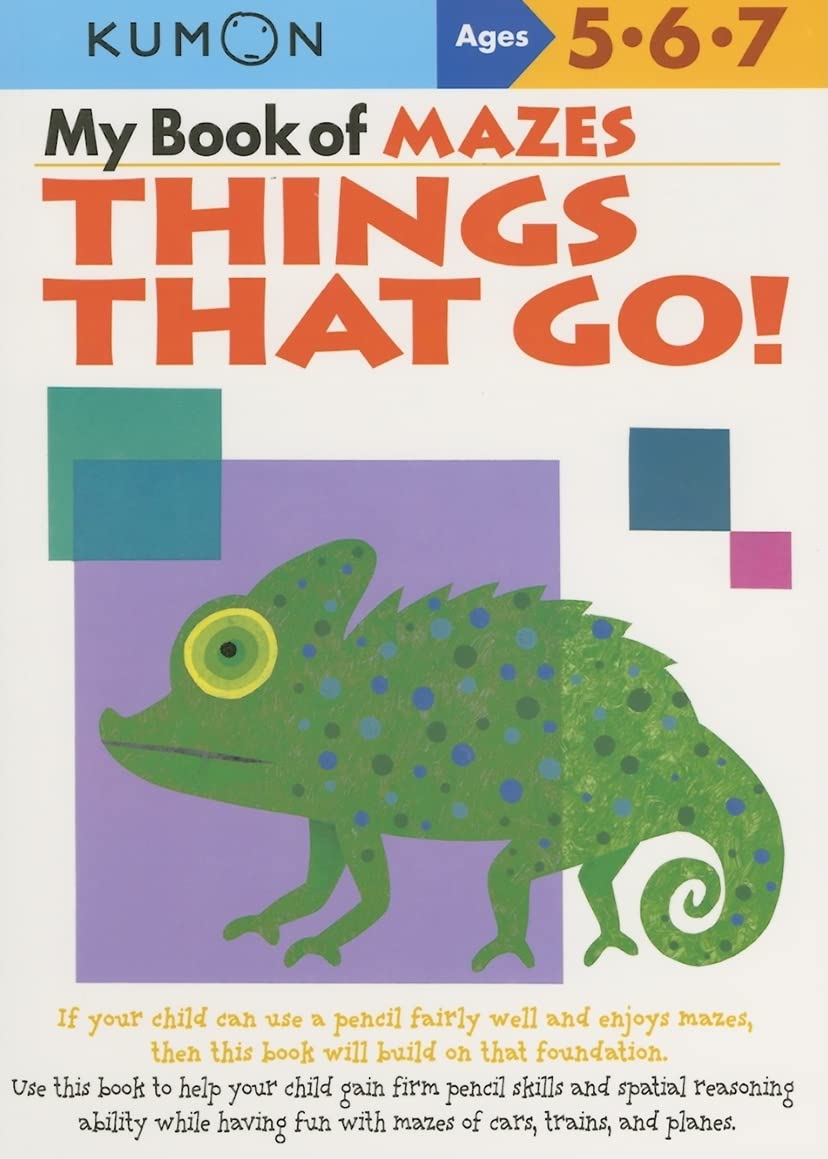 My Book Of Mazes: Things That Go!: Ages 5-6-7 (Kumon Workbooks) Education & Training