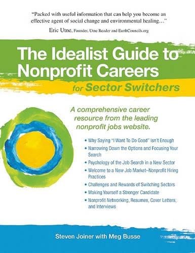The Idealist Guide to Nonprofit Careers for Sector Switchers Business, Finance & Career