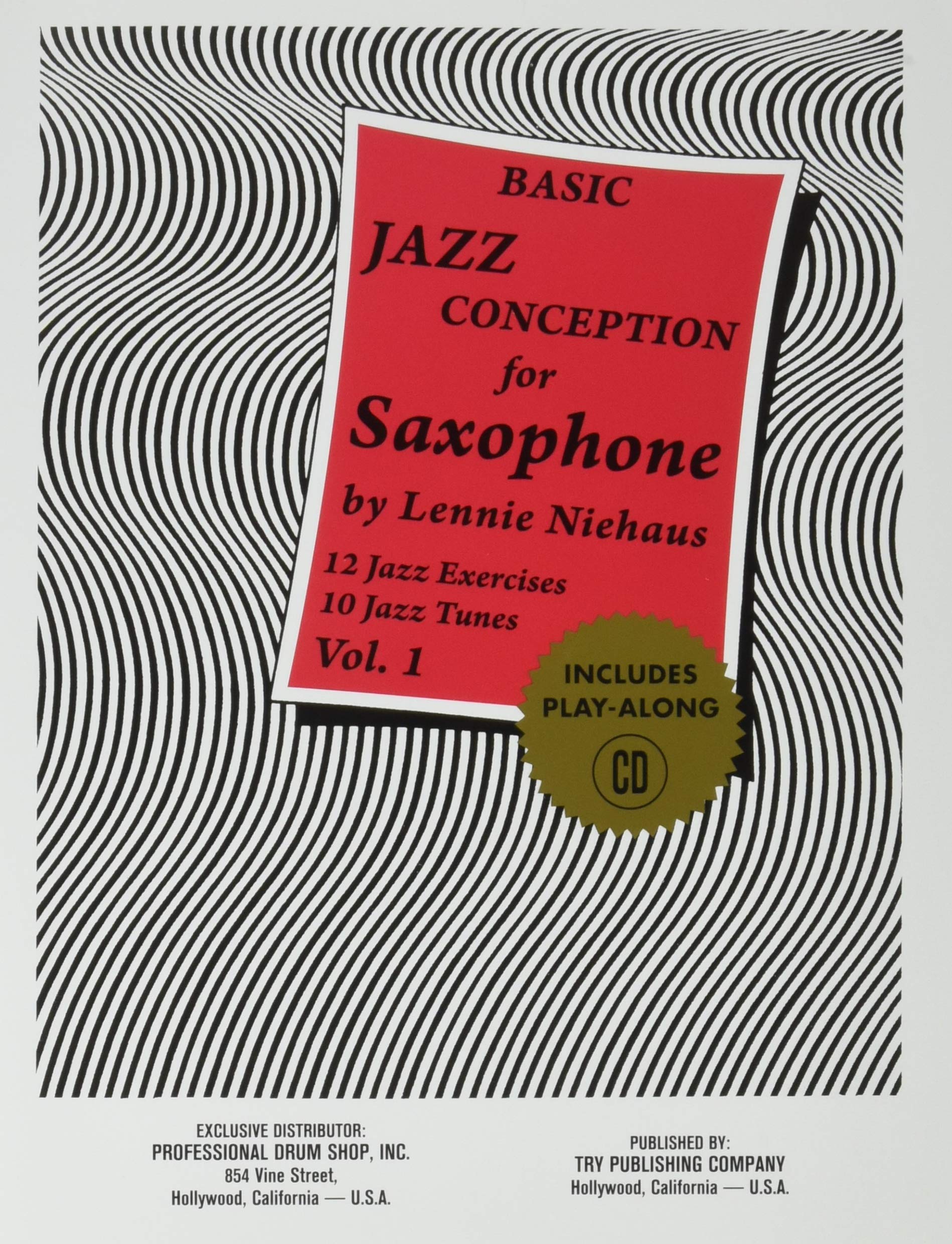 Basic Jazz Conception for Saxophone, Vol. 1: 12 Jazz Exercises; 10 Jazz Tunes (w/CD) Sheet Music