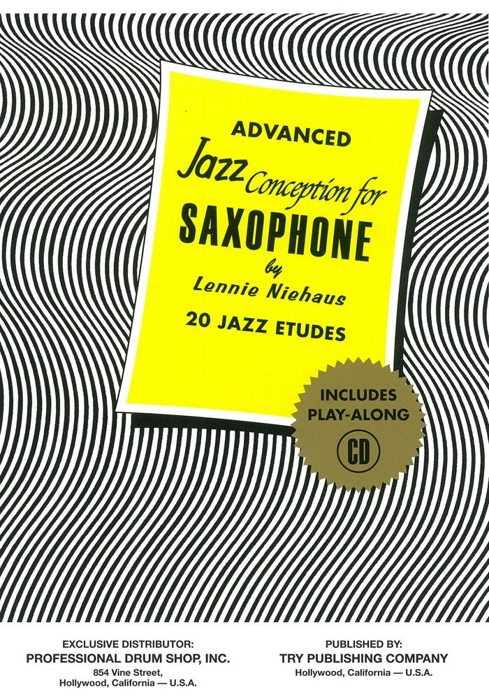 TRY1060 - Advanced Jazz Conception for Saxophone - 20 Jazz Etudes Book/CD Books
