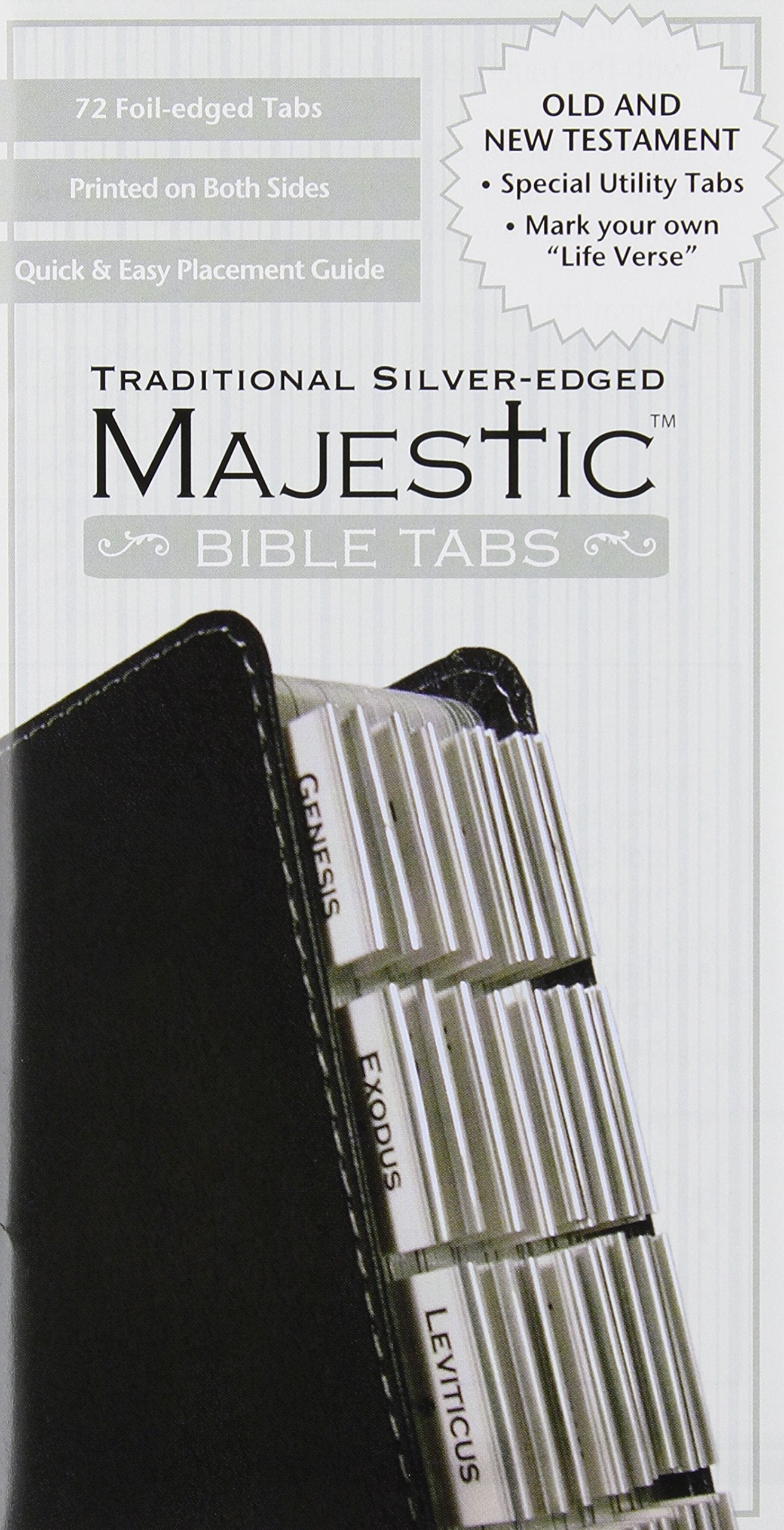 Majestic Traditional Silver-Edged Bible Tabs cd