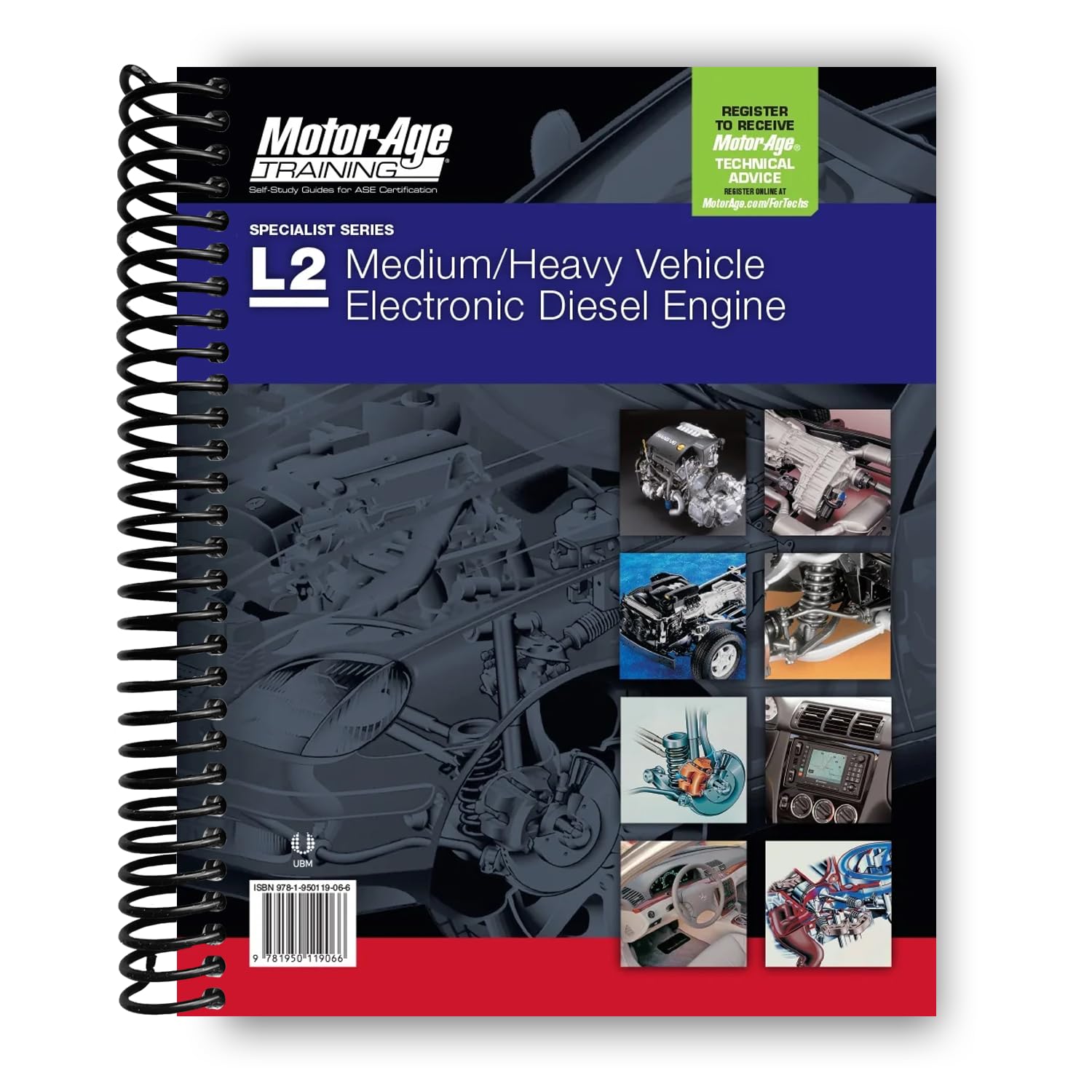ASE Test Prep L2 - Medium/heavy Vehicle Electronic Diesel Engine Diagnostic Specialist Study Book - 2016 (Motor Age Training) Books