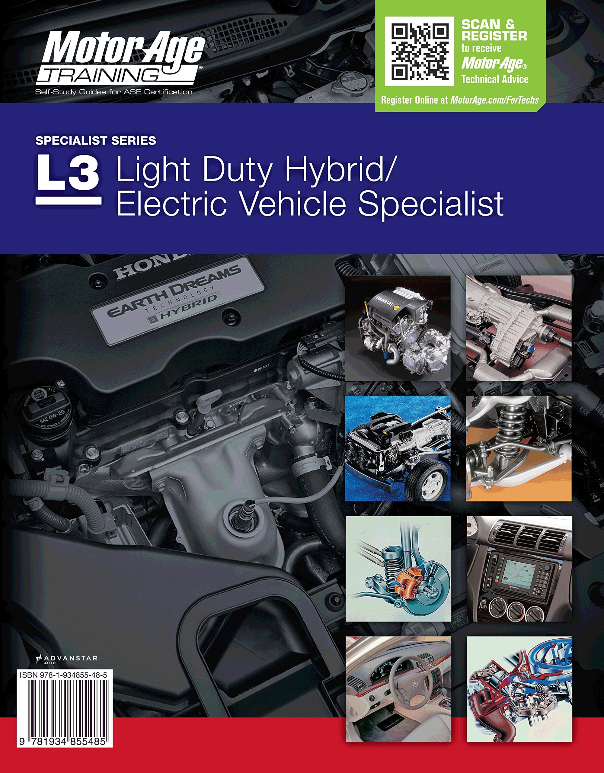ASE Test Prep L3 - Hybrid/electric Vehicle Specialist Certification Test Prep Study Guide (Motor Age Training) by Motor Age Staff (2014-12-24) Books