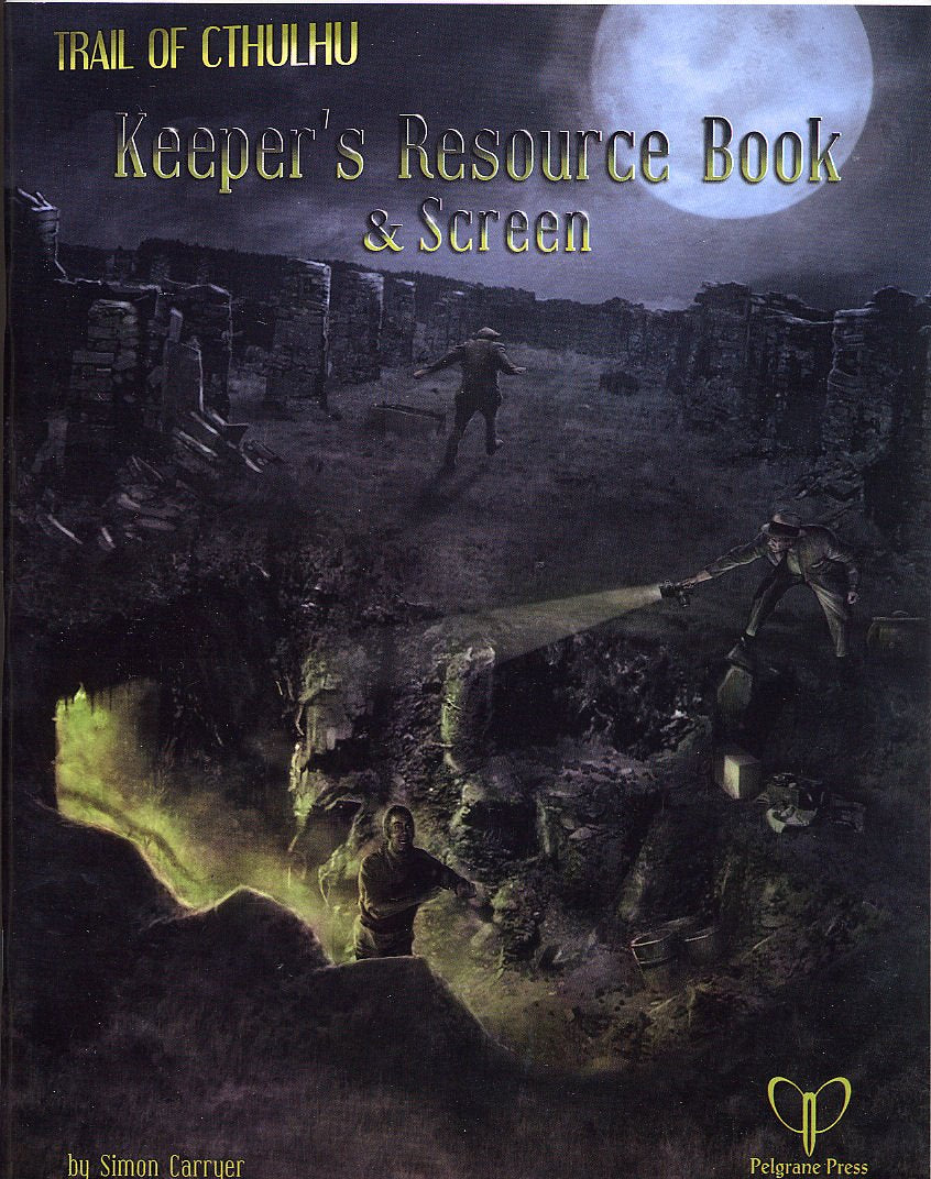 Pelgrane Press PELGT04 Trail of Cthulhu RPG - Keeper's Resource Book and Screen Leisure & Fun