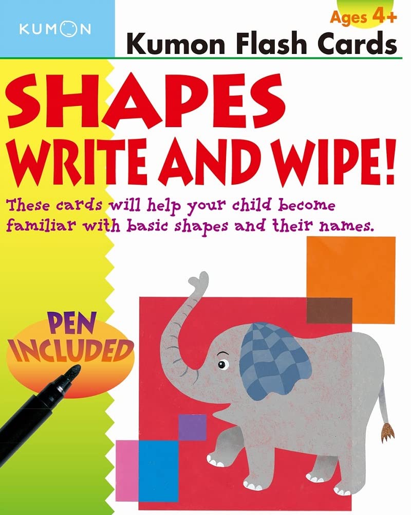 Flash Cards Shapes Write & Wipe! (Kumon Flash Cards) Media & Communication