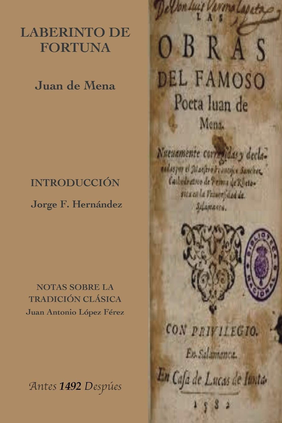 Laberinto de la Fortuna (Antes1492despues) Poetry