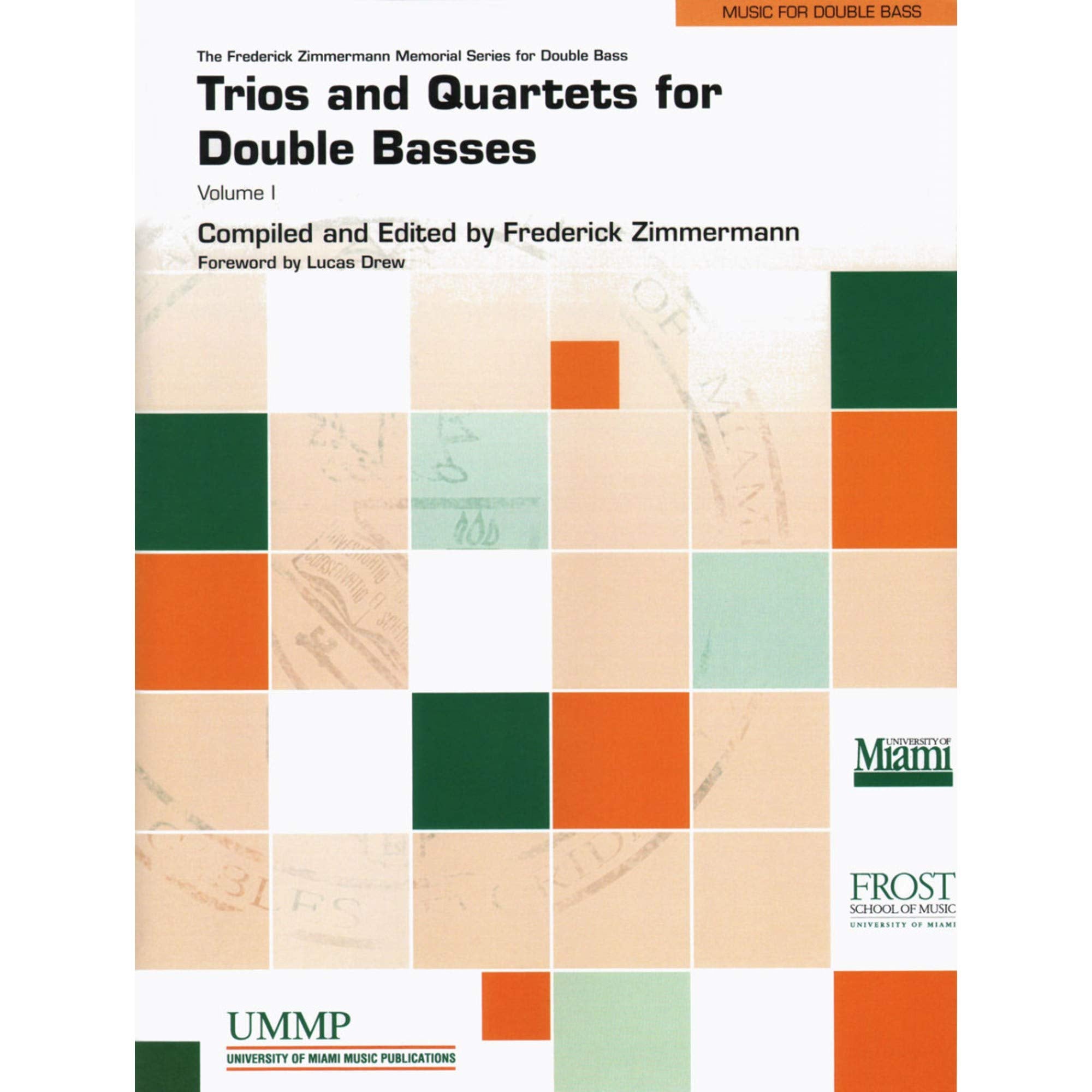 Trios and Quartets for Double Basses (1) (The Frederic Zimmerman Memorial Series for Double Bass, Band 1) Sheet Music