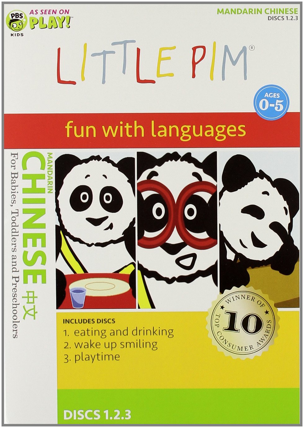 Little Pim coffret 3 DVD chinois dvd