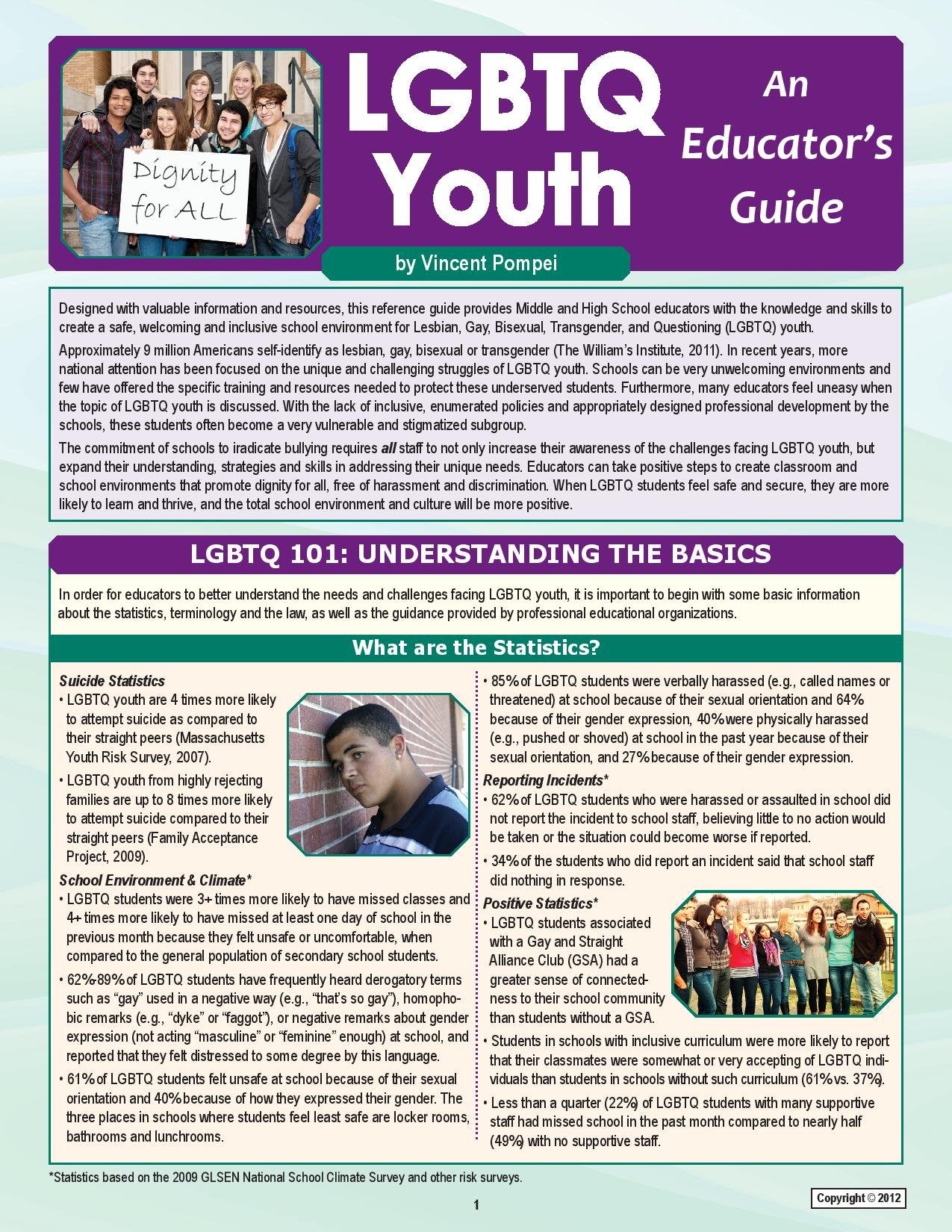 LGBTQ Youth: An Educator's Guide Business, Finance & Career