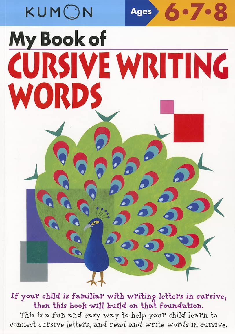 Kumon My Book of Cursive Writing Words Education & Training