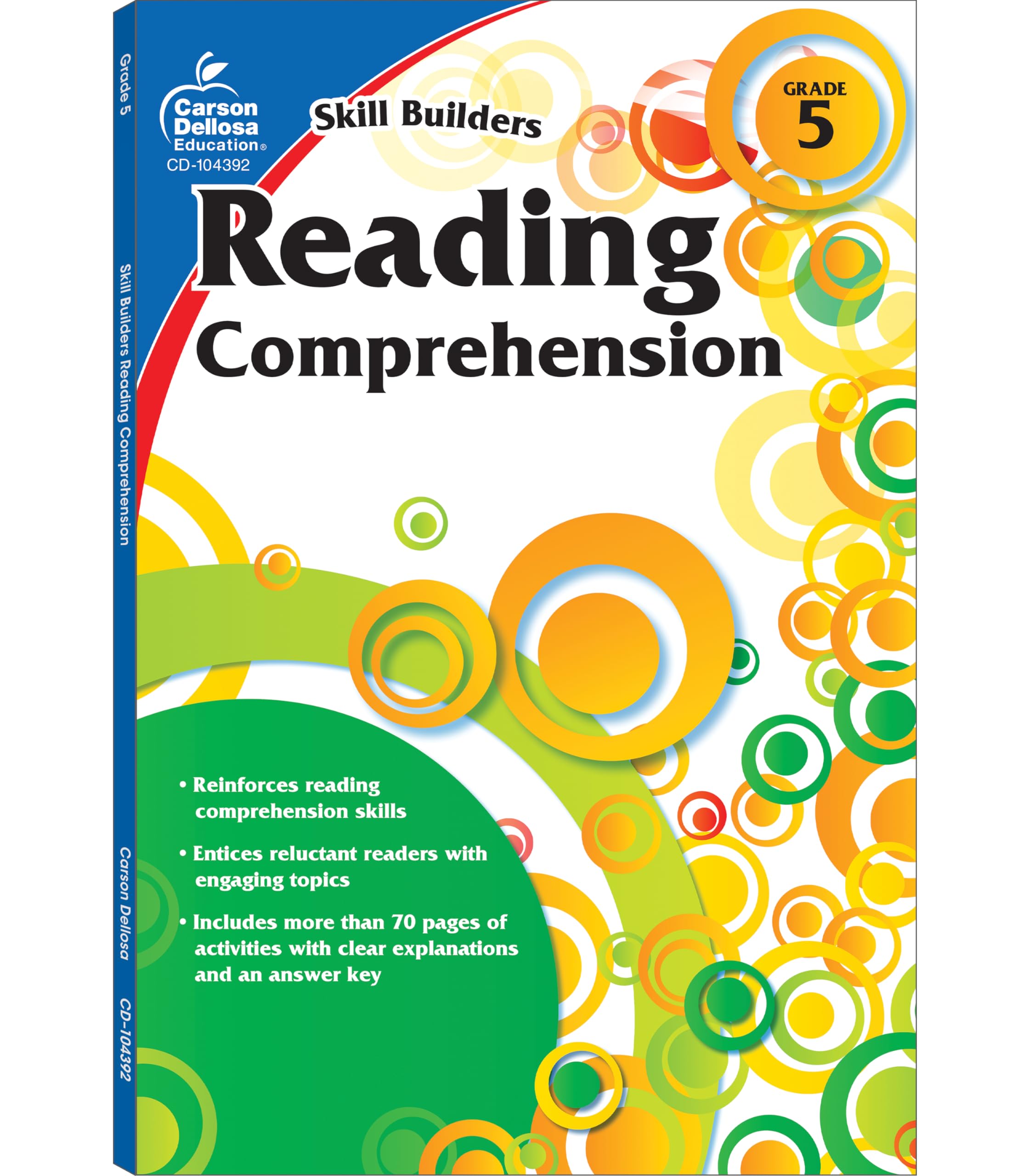 Carson Dellosa | Skill Builders Reading Comprehension Workbook | 5th Grade, 80pgs book