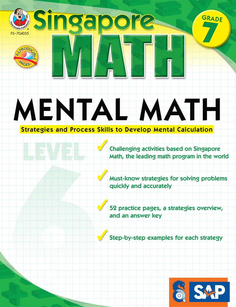 Mental Math, Grade 7: Strategies and Process Skills to Develop Mental Calculation (Singapore Math) Education