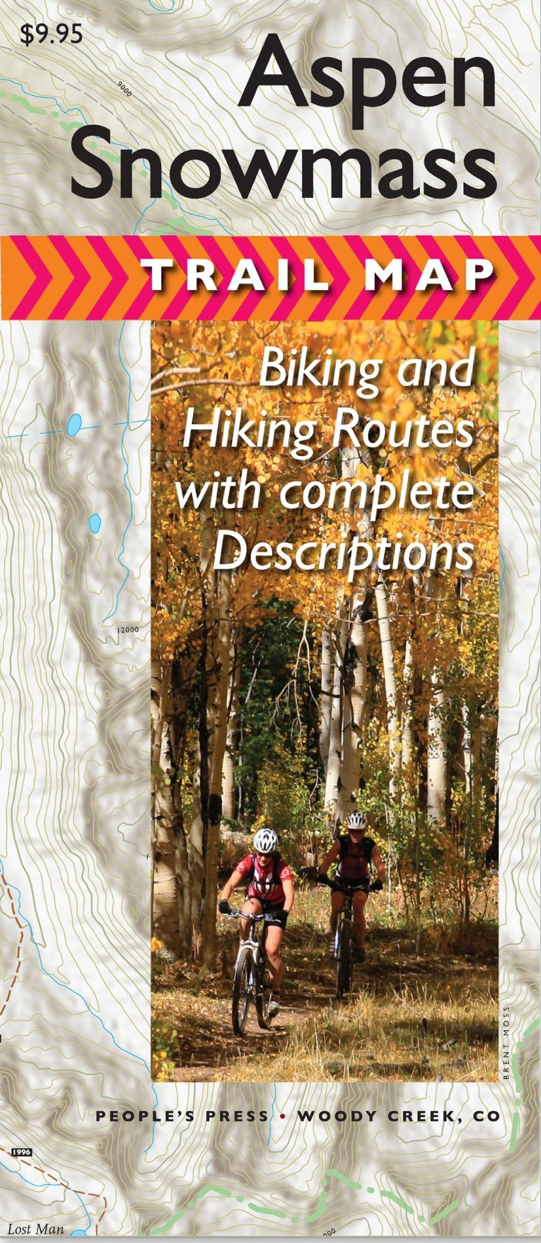 Aspen/Snowmass Trail Map: Biking and Hiking Routes With Complete Descriptions Maps & Plans