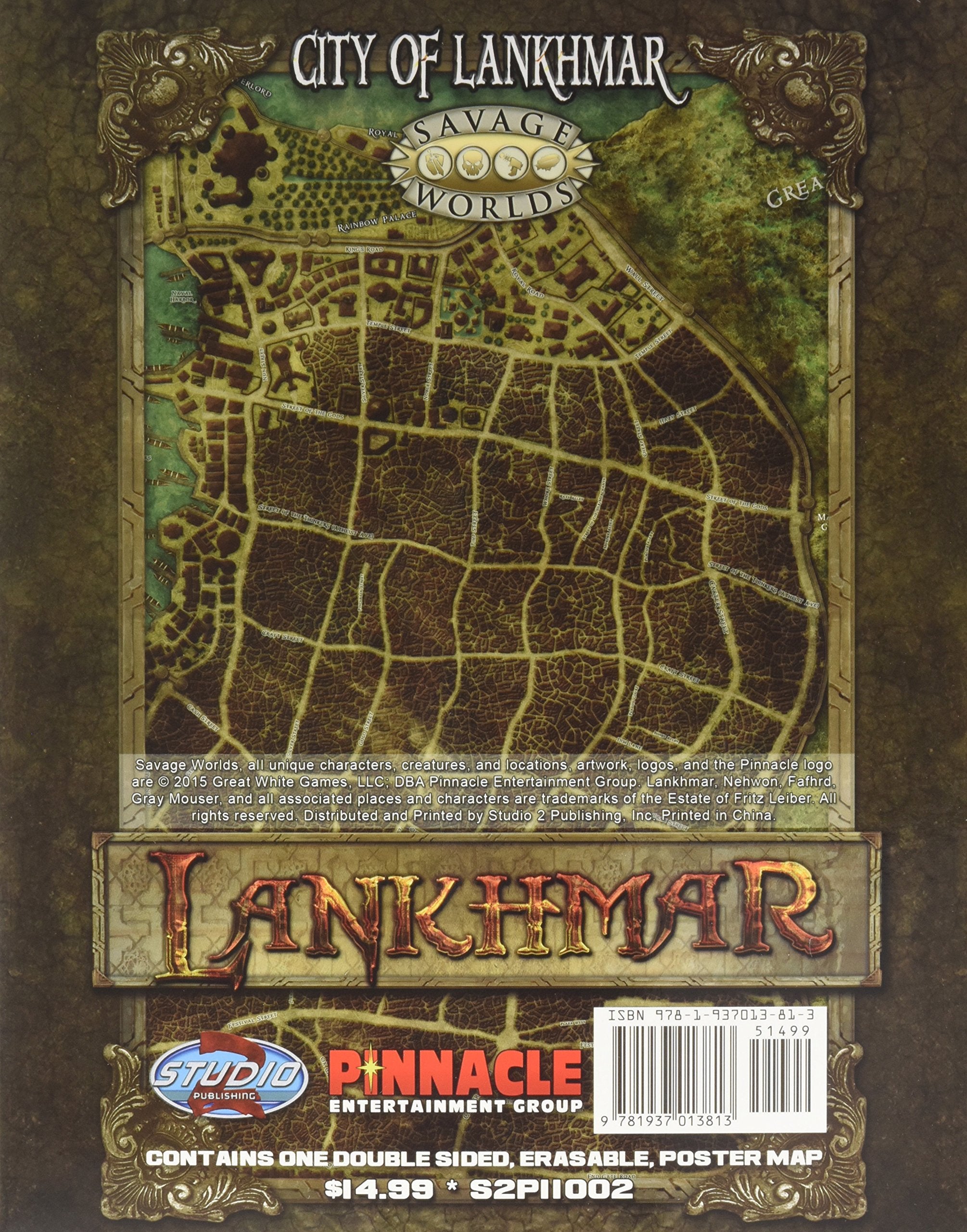 Lankhmar Map Pack: City of Lankhmar and World of Nehwon (S2P11002) Books