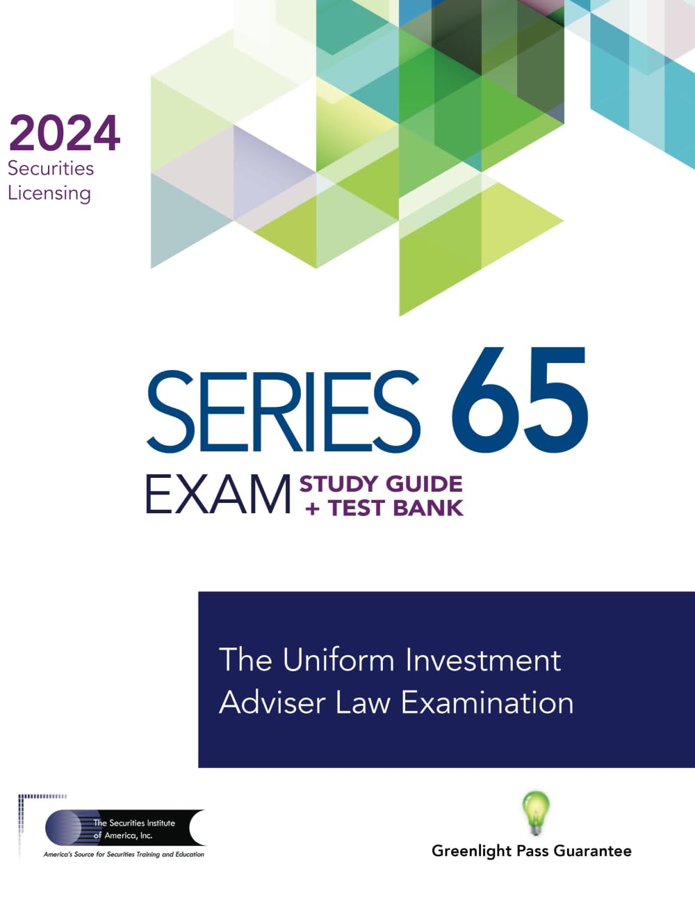 SERIES 65 EXAM STUDY GUIDE 2024+ TEST BANK Business, Finance & Career