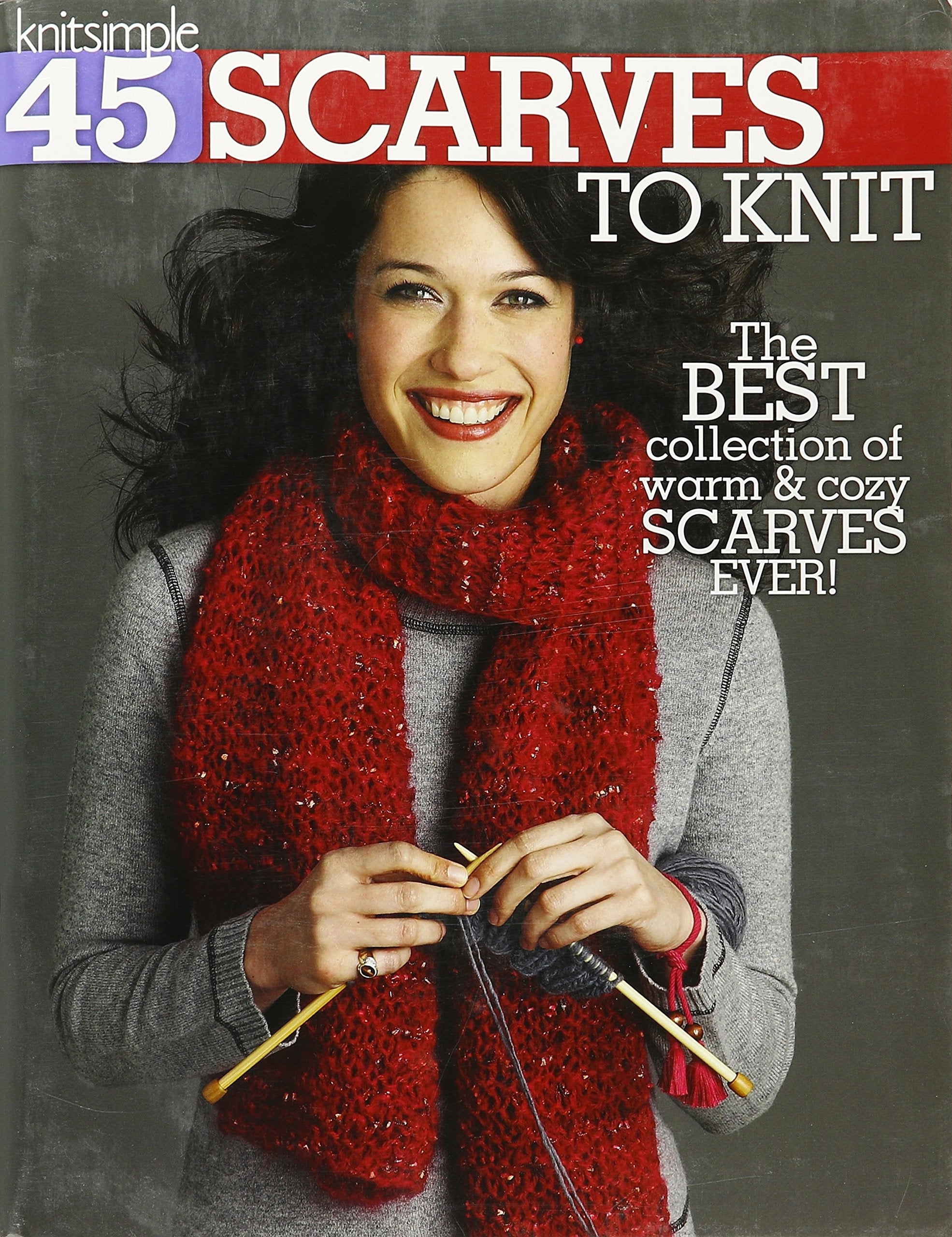 45 Scarves to Knit: The Best Collection of Warm & Cozy Scarves Ever! Hobbies & Crafts