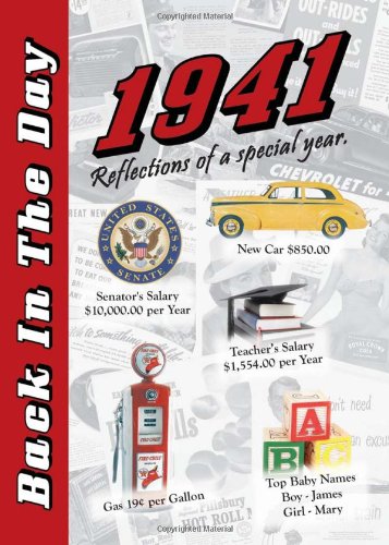 1941 Back In The Day - 24-page Greeting Card / Booklet with Envelope Books