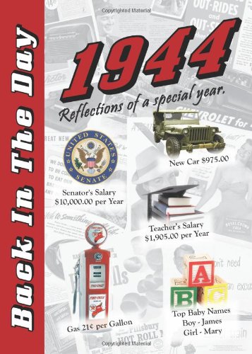 1944 Back In The Day - 24-page Greeting Card / Booklet with Envelope Books