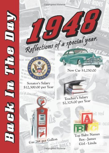 1948 Back In The Day - 24-page Greeting Card / Booklet with Envelope Books