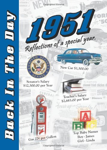 1951 Back In The Day - 24-page Greeting Card / Booklet with Envelope Books
