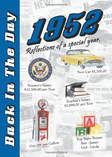 1952 Back In The Day - 24-page Greeting Card / Booklet with Envelope Books