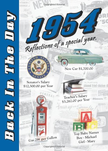 1954 Back In The Day - 24-page Greeting Card / Booklet with Envelope Books