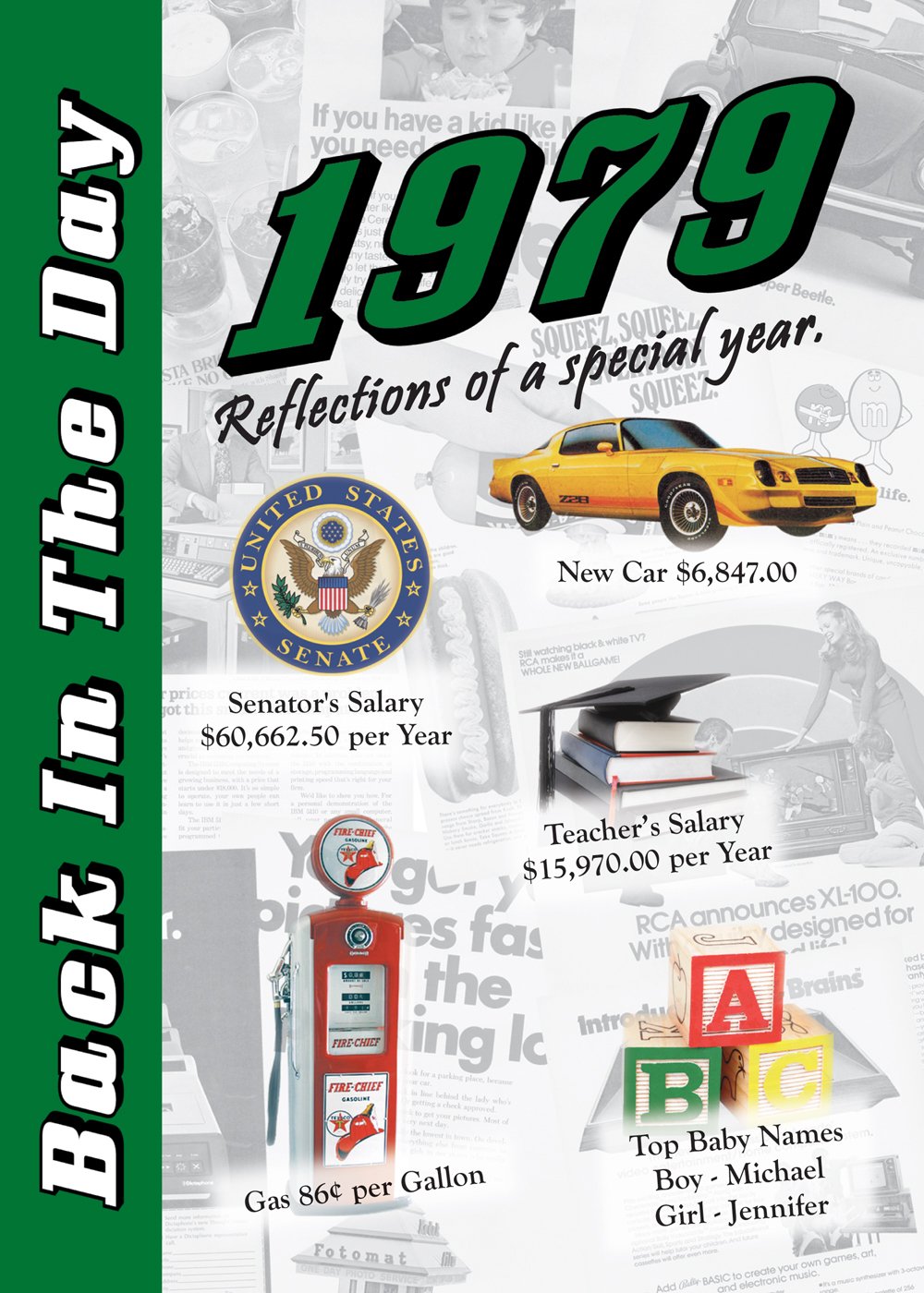 1979 Back In The Day - 24-page Greeting Card / Booklet with Envelope Books