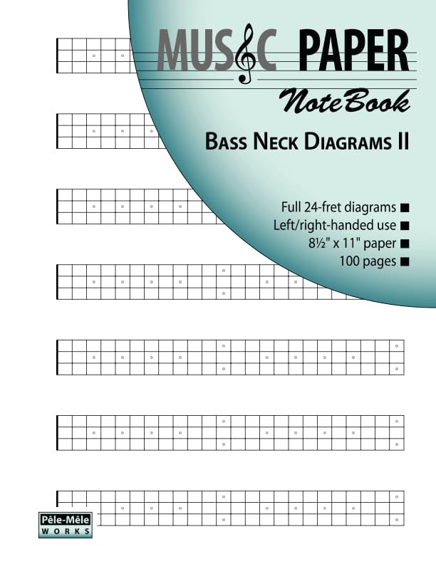 MUSIC PAPER NoteBook - Bass Neck Diagrams II Sheet Music