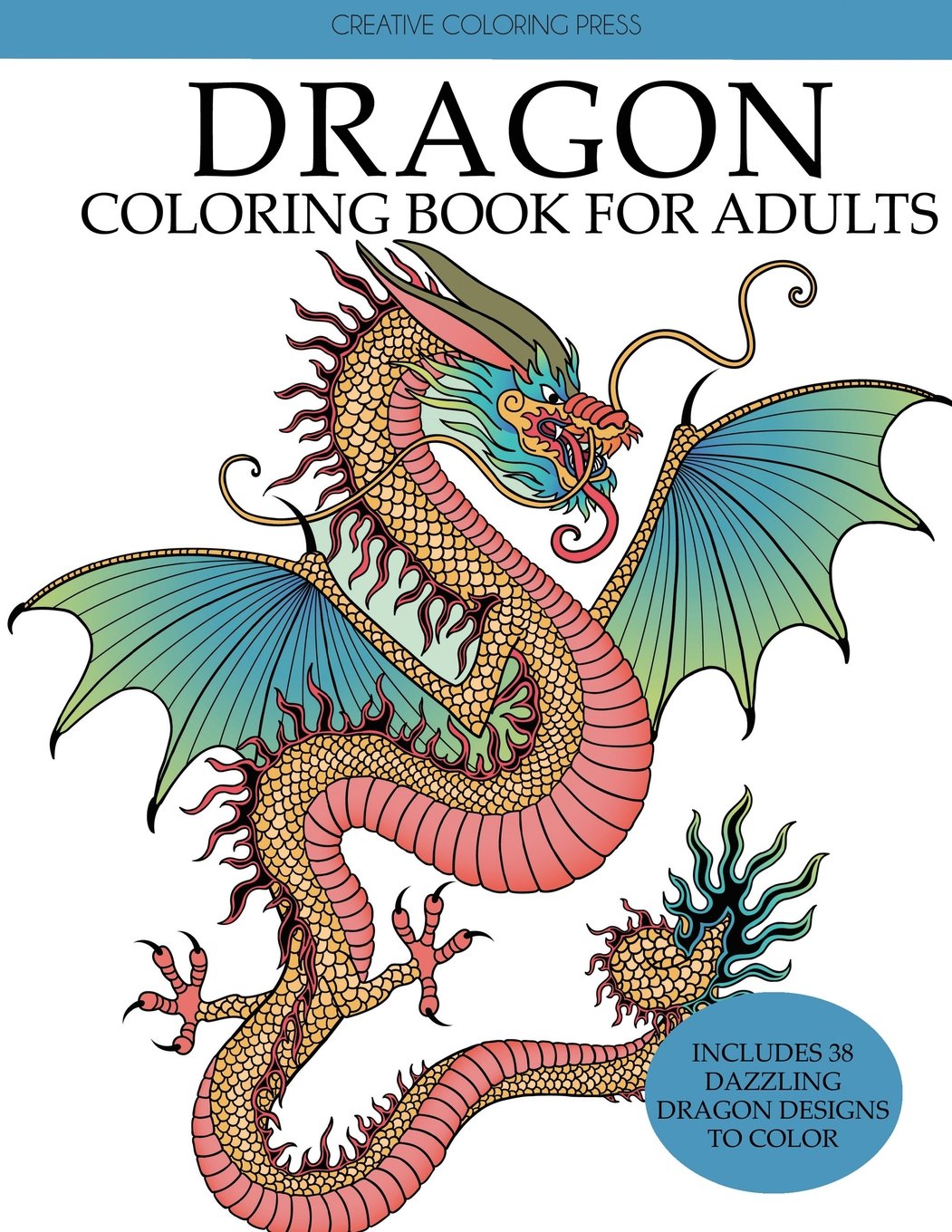 Dragon Coloring Book for Adults (Adult Coloring Books) Hobbies & Crafts