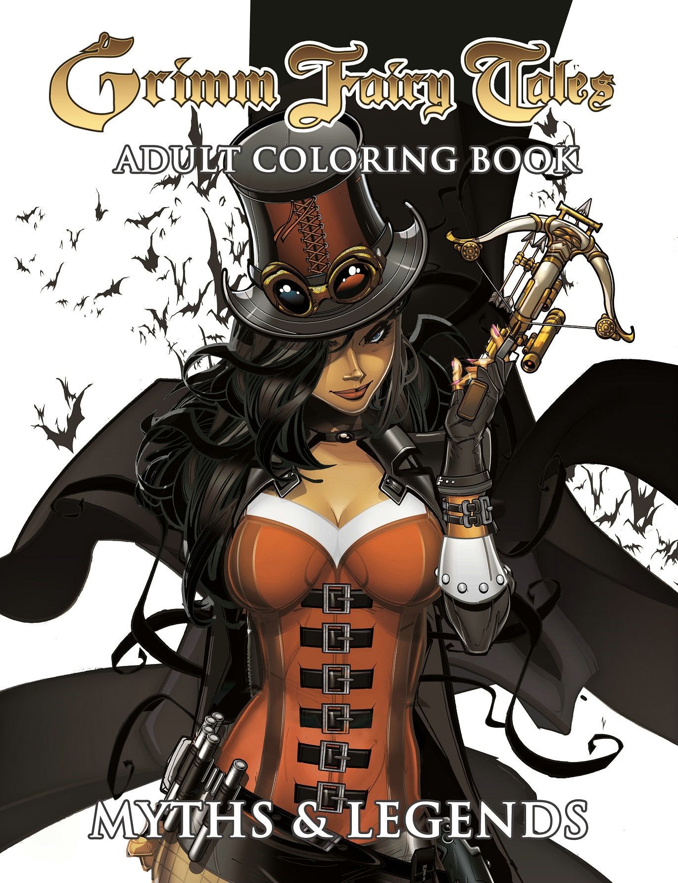 Grimm Fairy Tales Adult Coloring Book Myths & Legends Horror & Mystery