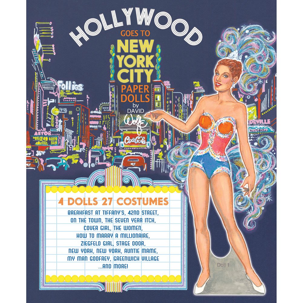 Hollywood Goes to New York City Paper Dolls Books