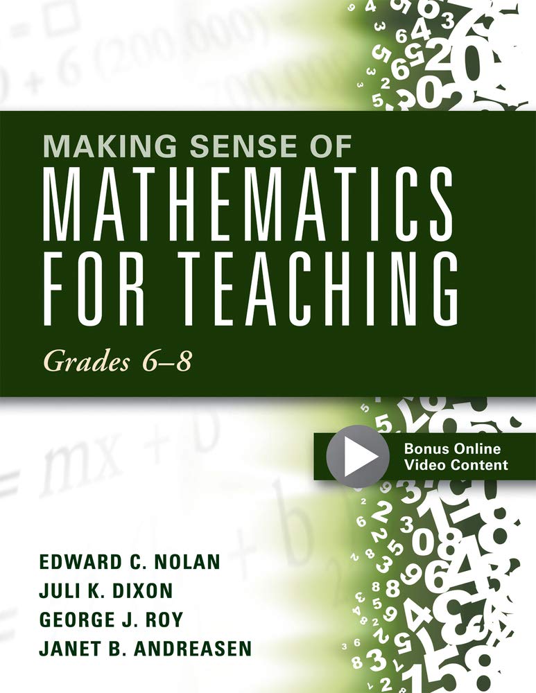 Making Sense of Mathematics for Teaching Grades 6-8: (unifying Topics for an Understanding of Functions, Statistics, and Probability) Education & Training