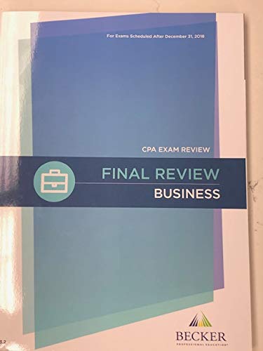 CPA Exam Review: Final Review - Business Books