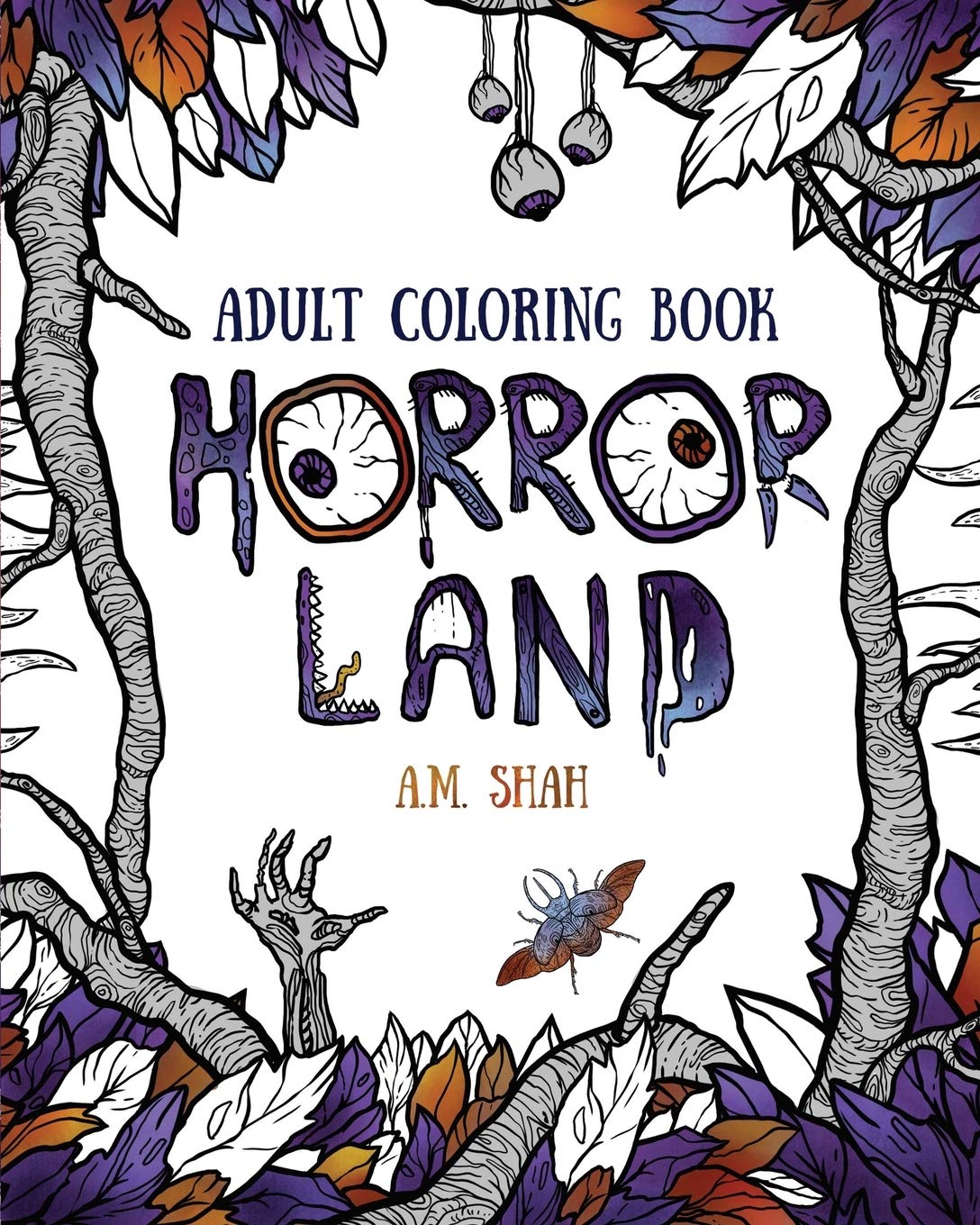 Adult coloring book: Horror Land Philosophy