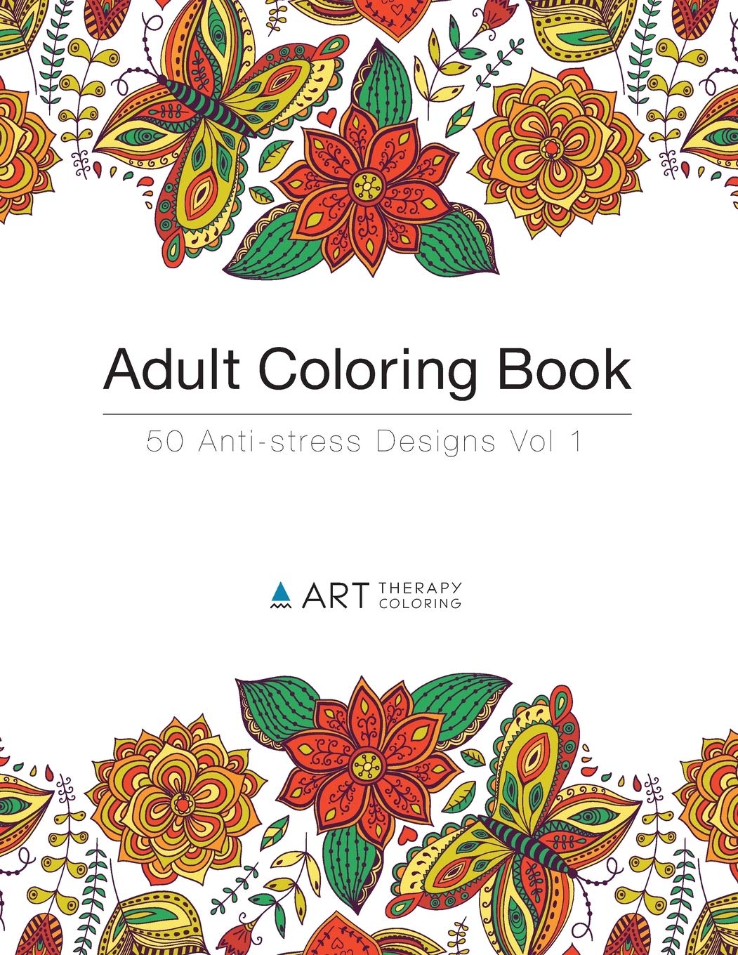 Adult Coloring Book: 50 Anti-stress Designs Social Sciences