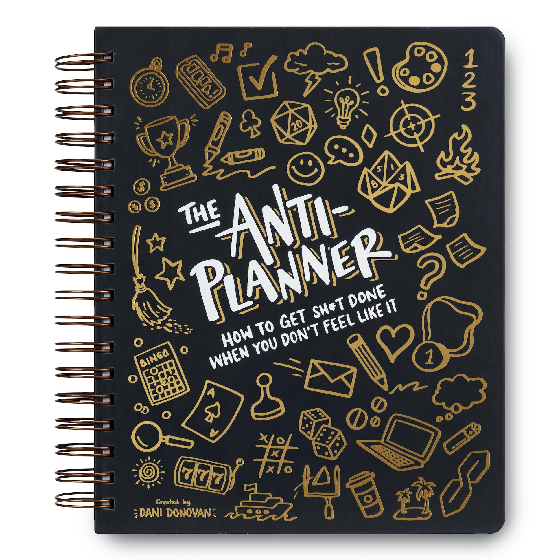 The Anti-Planner: How to Get Sh*t Done When You Don't Feel Like It - Kreativer ADHS-Planer-Alternative für Erwachsene, über 100 Produktivitätswerkzeuge gegen Prokrastination, Burnout-Stress und Books