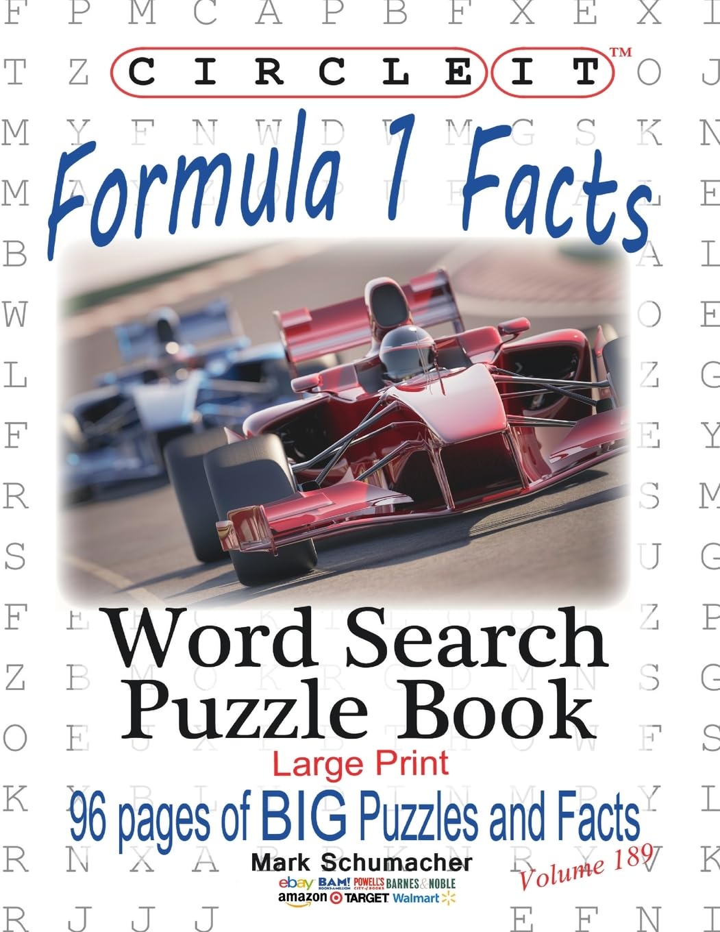 Circle It, Formula 1 / Formula One / F1 Facts, Word Search, Puzzle Book Leisure & Fun