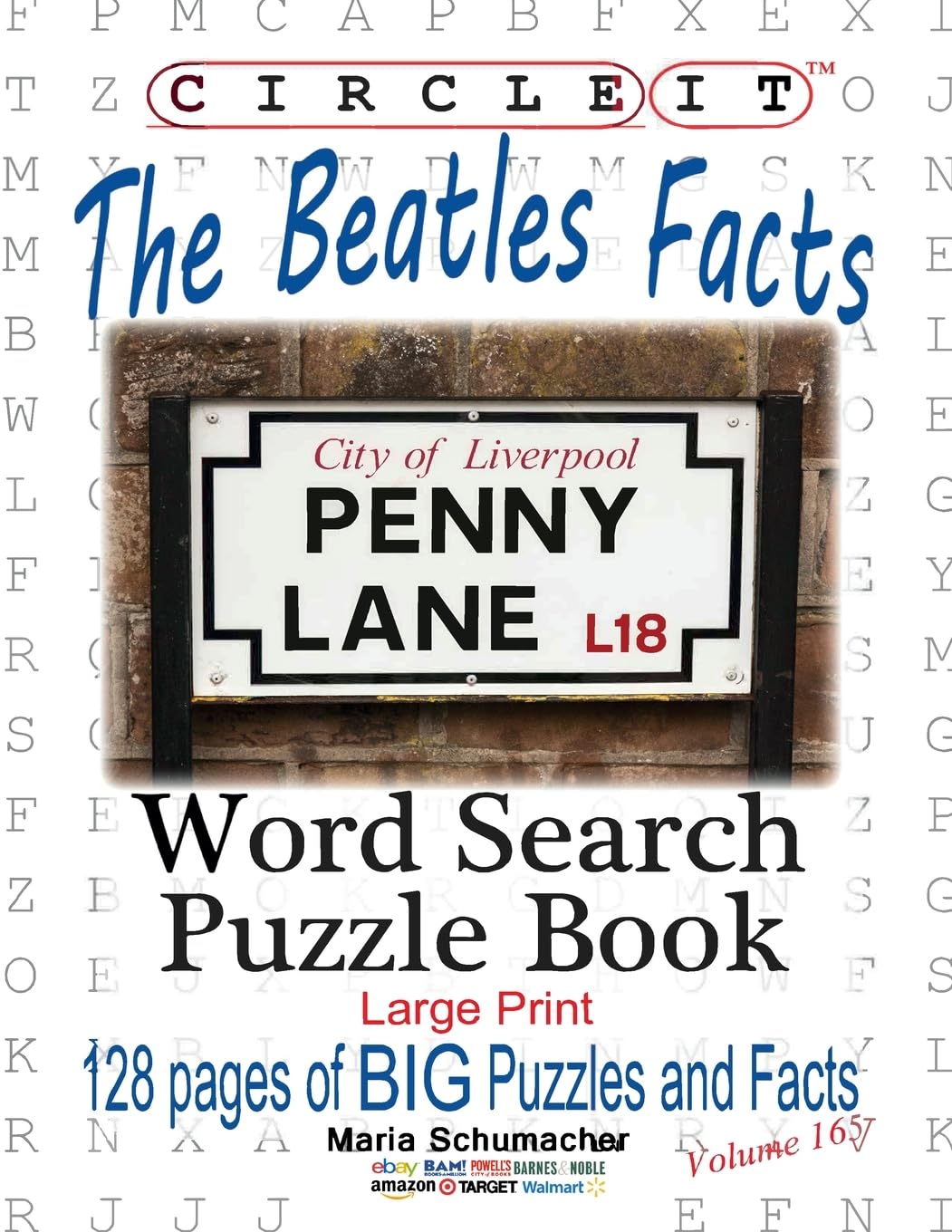 Circle It, The Beatles Facts, Word Search, Puzzle Book Pop culture