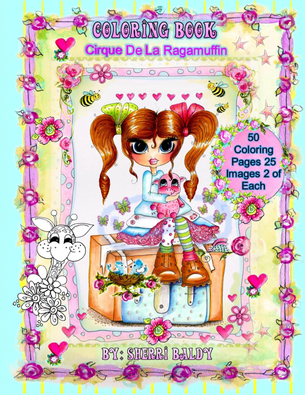 Cirque De La Ragamuffin Coloring Book by Sherri Baldy Hobbies & Crafts