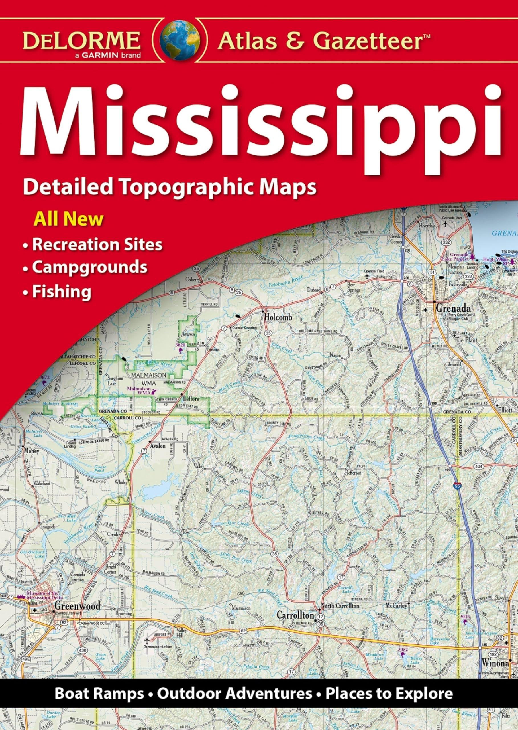 Mississippi Atlas & Gazetteer Learning & Reference