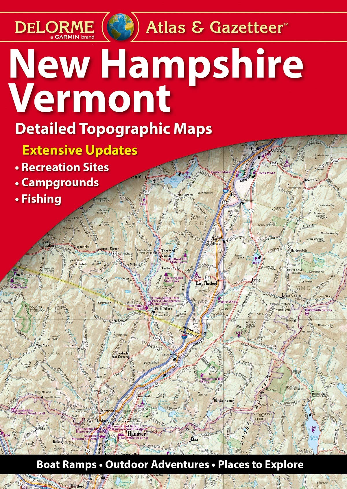 Delorme New Hampshire/Vermont Atlas & Gazetteer (Delorme Atlas & Gazetteer) Leisure, Home & Garden