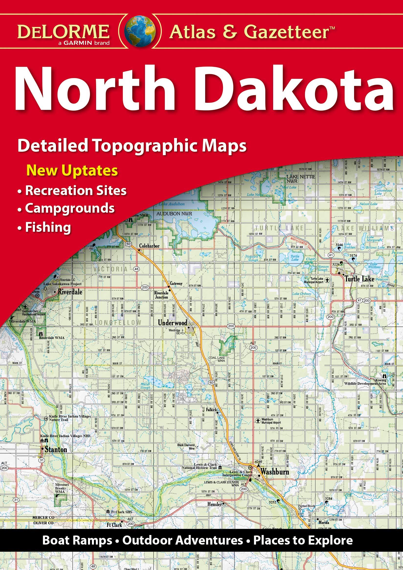Delorme North Dakota Atlas & Gazetteer Learning & Reference